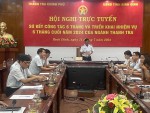 Đ/c Nguyễn Văn Thơm, Chánh Thanh tra tỉnh Bình Định phát biểu tham luận tai Hội nghị trực tuyến sơ kết công tác 6 tháng đầu năm 2024 của ngành Thanh tra.